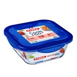 Bote carre avec couvercle 21 cm cook & go