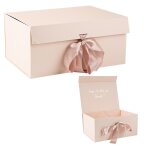 Bo�te carton pliable temoin 33. 4x23. 5x15. 3cm rose