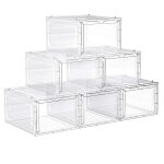 Bo�tes � chaussures lot de 6 organisateurs avec porte rangement de chaussure en plastique empilable assemblage ...