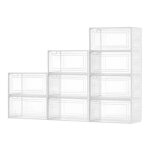 Bo�tes � chaussures empilables - duoku - lot de 9 - rangement chaussures jusqu�� la pointure us 13 - ...