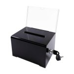 Boite de collecte de cartes de visite, conteneur de tickets pour bureau de reception d'entreprise transparent ... Boite de collecte de cartes de visite, conteneur de tickets pour bureau de reception d'entreprise transparent ...