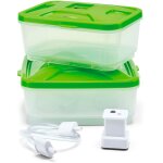 Bo�te de conservation tefal lot de 2 : 600ml et 800ml + adaptateur