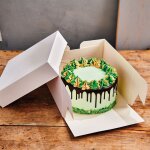 Bo�te a gateau 35x35x15cm blanc