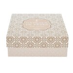 Bo�te gateaux carton deco oriental 25. 5x9. 8cm