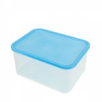 Boîte hermétique translucide + couvercle bleu - translucide - 4 l Boîte hermétique translucide + couvercle bleu - translucide - 4 l