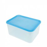 Bo�te herm�tique translucide + couvercle bleu - translucide - 8 l