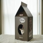 Boîte a lait en papier ondulé pour chat, lit de maison, respirant, lapin, chaton, nid de chat, coussin ... Boîte a lait en papier ondulé pour chat, lit de maison, respirant, lapin, chaton, nid de chat, coussin ...