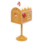 Bo�te aux lettres pain d'epices metal 31. 5cm caramel