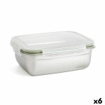 Bote a lunch hermtique bidasoa theo rectangulaire 1, 8 l 23 x 18 x 8 cm mtal (6 units)
