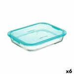 Boîte a lunch hermétique luminarc keep'n lagon turquoise 1, 5 l verre (6 unités) Boîte a lunch hermétique luminarc keep'n lagon turquoise 1, 5 l verre (6 unités)