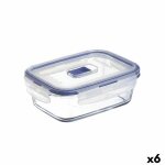 Boîte a lunch hermétique luminarc pure box active 16 x 11 cm 820 ml bicolore verre (6 unités) Boîte a lunch hermétique luminarc pure box active 16 x 11 cm 820 ml bicolore verre (6 unités)