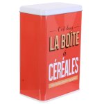Boîte métal la boite a céréales rouge Boîte métal la boite a céréales rouge