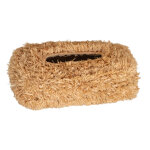 Bo�te � mouchoirs en raphia brut