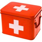 Bo�te � pharmacie en m�tal cross 21. 5 x 15. 5 x 16 cm