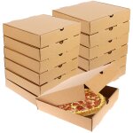 Boîtes a pizza en carton ondulé kraft, 7. 3x7. 3x1. 57'', pour restaurant et maison, 12 pièces Boîtes a pizza en carton ondulé kraft, 7. 3x7. 3x1. 57'', pour restaurant et maison, 12 pièces