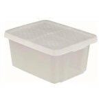 Boite de rangement - bac de rangement - curver container essentials 26l avec couvercle transparent 225448 ...