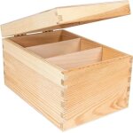 Bo�te de rangement - creative deco - non peinte - 16 x 24 x 14 cm - bois - mixte