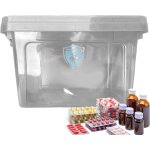 Bo�te de rangement pour m�dicaments - bo�te � pharmacie transparente grande bo�te de rangement pour m�dicament ...