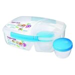 Bo�te a repas - sistema - 2l - 3 compartiments - compatible lave - vaisselle - sans bpa