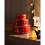 Bo�te ronde en m�tal bonni - petit format - rouge