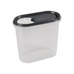 Boite saupoudreuse a sucre - ant - 19x10. 5x18 cm - plastique - 2 l - couleur transparent et anthracite ...
