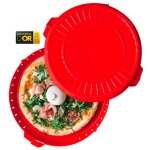 Bo�te de transport pour tartes et pizzas - rouge - gilac