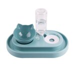 Bol d'alimentation automatique pour animaux de compagnie, avec distributeur d'eau, double bol de boisson ...