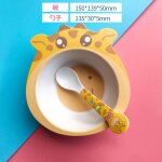 Bol'alimentation pour bébé + cuillère en fiber de bambou, ensemble de bols pour enfants, alimentation ... Bol'alimentation pour bébé + cuillère en fiber de bambou, ensemble de bols pour enfants, alimentation ...