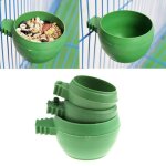 Bol d'alimentation en plastique pour perroquets, mini mangeoire pour eau et nourriture, cage pour pigeons ...