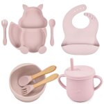 Bol assiette bébé , ensemble de gobelets a bavoir en silicone de qualité alimentaire, vaisselle pour ... Bol assiette bébé , ensemble de gobelets a bavoir en silicone de qualité alimentaire, vaisselle pour ...