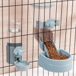 Bol automatique pour animaux de compagnie, distributeur avec cage, bouteille d'eau, distributeur de nourriture ...