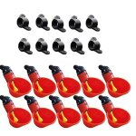 Bol a boire pour poulet, 10 pi�ces, alimentation automatique, poulailler, volaille, abreuvoir avec vis ...