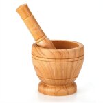 Bol de broyage manuel en plastique pour cuisine, ensemble de pilon a mortier pour ail, gingembre, epices ...