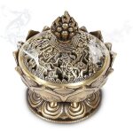 Bol brleur d'encens vintage backflow, porte - encens lotus cendrier encensoir, brleur vintage b