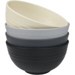 Bol a crales et soupe, incassable et lger, bol en plastique pour le riz, les salades et les ptes