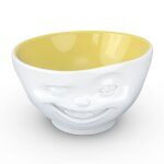 Bol clin d'oeil int�rieur jaune tassen en porcelaine 500 ml
