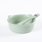Bol + cuill�re pour b�b�, vaisselle d'alimentation, vaisselle de table, ours de dessin anim� pour enfants, ...