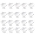 Bol a dessert jetable ecologique a large ouverture, ensemble de 20 pices, tasse a mousse amusante, mini ...