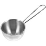 Bol a fondre parfait - casserole en acier inoxydable a long manche, antiadh�sive, facile a nettoyer, ...