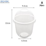 Bols a glace en plastique de 360 / 400ml, mousse de poulet standardise avec vide, dessert, tasse, beaucoup ...