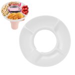 Bol a go�ter en silicone compartiment� pour tasse de 1, 2 l (40 oz) - r�cipient a go�ter r�utilisable ...