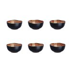 Bol iris Ø12cm - 6 pi�ces - marron sauvage
