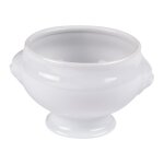 Bol t�te de lion 40 cl en porcelaine blanche (lot de 6)