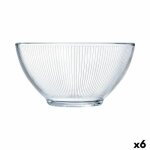 Bol luminarc stripy petit - djeuner transparent verre (500 ml) (6 units)