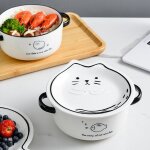 Bol a nouilles de ménage japonais bol a soupe en céramique avec poignée, bol a pâtes a salade, vaisselle ... Bol a nouilles de ménage japonais bol a soupe en céramique avec poignée, bol a pâtes a salade, vaisselle ...
