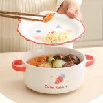 Bol a nouilles de ménage bol a soupe en céramique avec poignée, bol a pâtes a salade, vaisselle de cuisine, ... Bol a nouilles de ménage bol a soupe en céramique avec poignée, bol a pâtes a salade, vaisselle de cuisine, ...