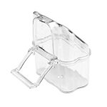 Bol de nourriture en plastique transparent, oiseau de perroquet null, bol de nourriture, soci�t�, bo�te ...