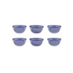 Bol pattern Ø12cm - 6 pi�ces - dark blue