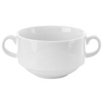 Bol en porcelaine blanche avec anse ¿ pratique et elégant Bol en porcelaine blanche avec anse ¿ pratique et elégant
