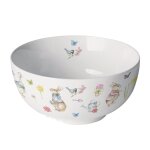 Bol en porcelaine fine jardin de p�ques